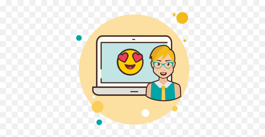Laptop In Love Emoji Icon - Free Download Png And Vector Portable Network Graphics,Love Emoji Png
