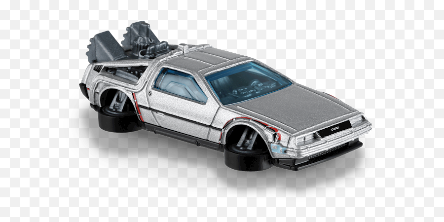 Download Hd Back To The Future Time Machine - Hot Wheels Delorean Hover Mode Png,Time Machine Png