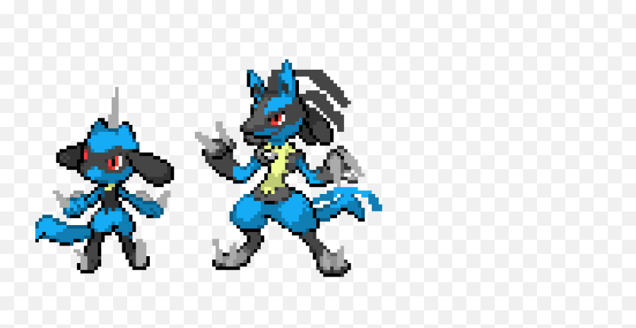 Editing 8 - Shiny Lucario Pixel Art Png,Lucario Png - free transparent png  images 