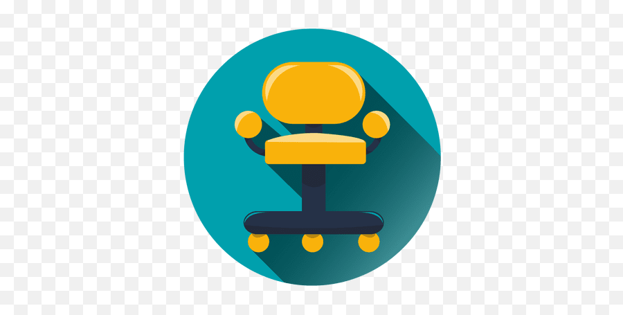 Office Chair Round Icon - Transparent Png U0026 Svg Vector File Oficina Icono,Office Icon Png