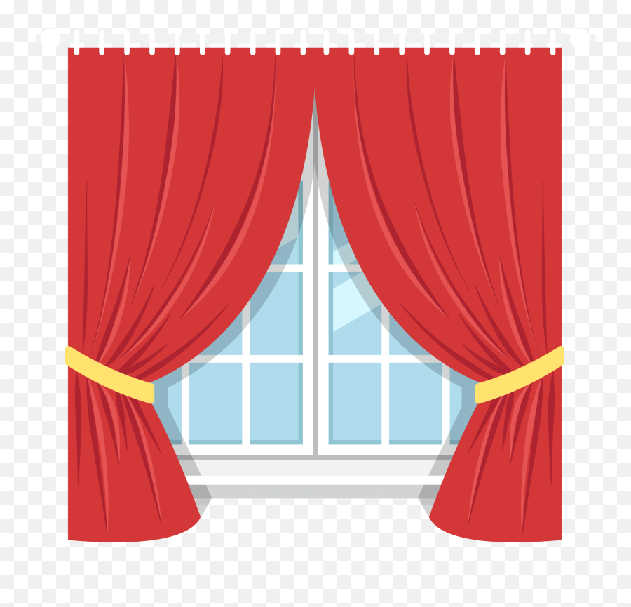 Pin - Clipart Picture Of A Curtains Png,Red Curtain Png