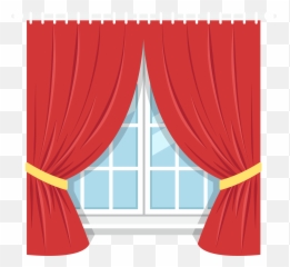 Pin - Clipart Picture Of A Curtains Png,Red Curtain Png