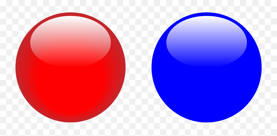 Glossy Buttons - Red And Blue Button Png,Red Button Png