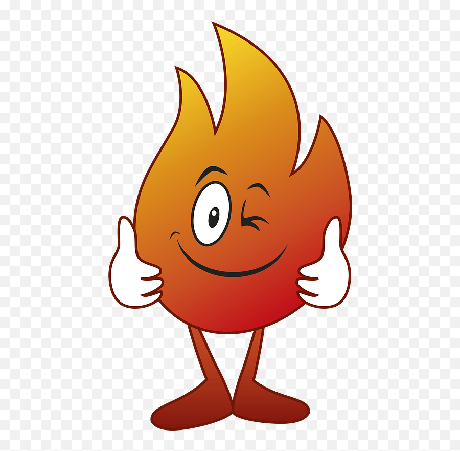 Clipart - Llamas De Fuego En Caricatura Png,Flame Clipart Png