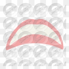 Frown Stencil For Classroom Therapy Use - Great Frown Clipart Illustration Png,Frown Png