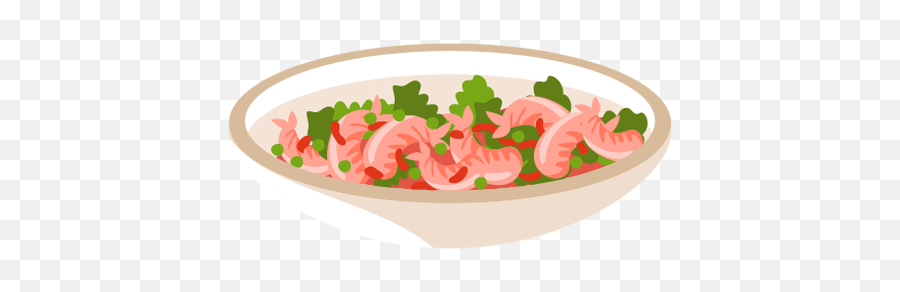 Seafood Salad Dish Illustration - Transparent Png U0026 Svg Serveware,Salad Transparent