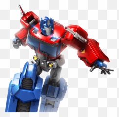 Meet The Characters - Autobots U0026 Decepticons Transformers Transformers Cybervers Deluxe Optimus Prime Figure Png,Optimus Prime Transparent