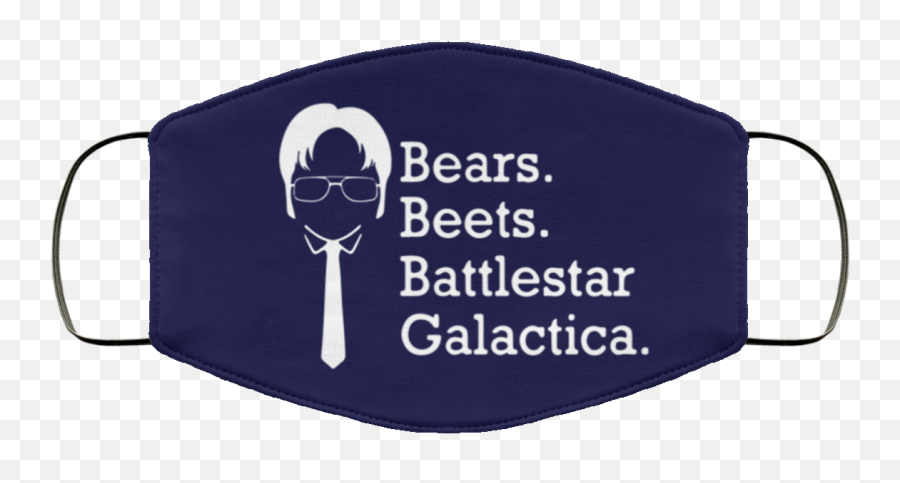 Bears Beets Battlestar Galactica Face Mask - Color Street Face Mask Png,Battlestar Galactica Logo