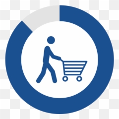 Inclusive Design - Shopping Cart Clipart With Person Png Icon Transparent