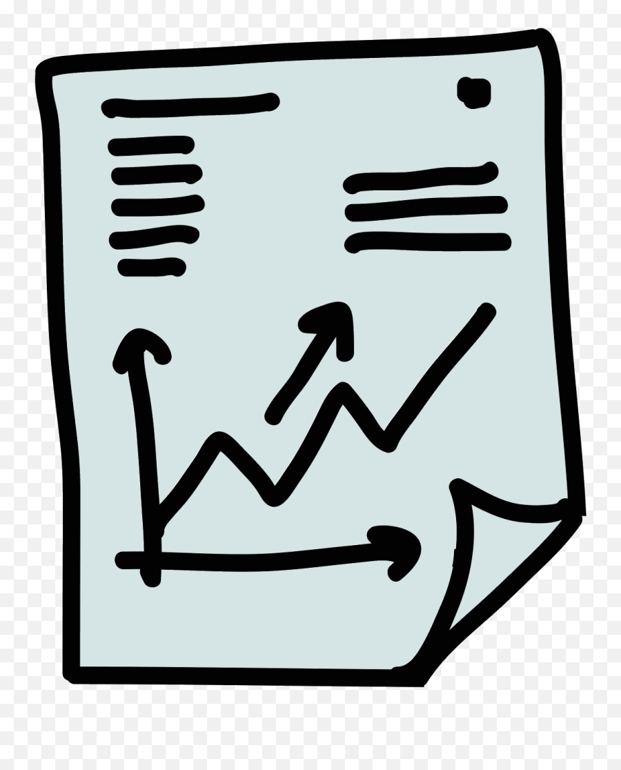 Download Graph Report Icon - Full Size Png Image Pngkit Cartoon Paper No Background,Report Icon Png