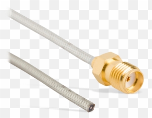 Sma Jack To Blunt Cut Cable Assemblies - Amphenol Rf Mouser Sma Connector With Rf Wire Png,Blunt Transparent