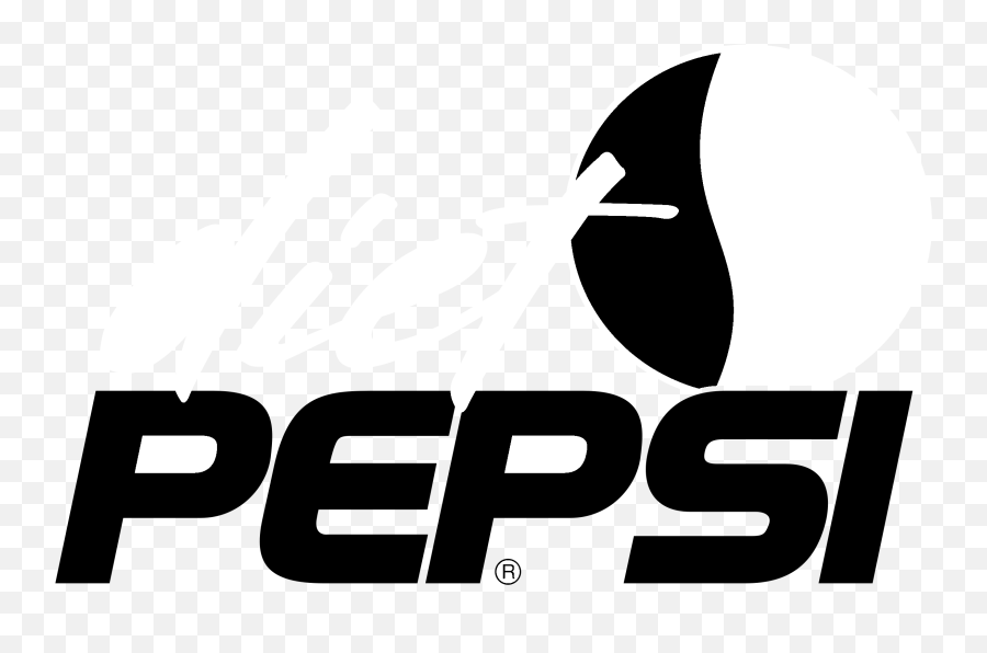 Black And White Pepsi Logo - Diet Pepsi Png,Pepsico Logo Transparent