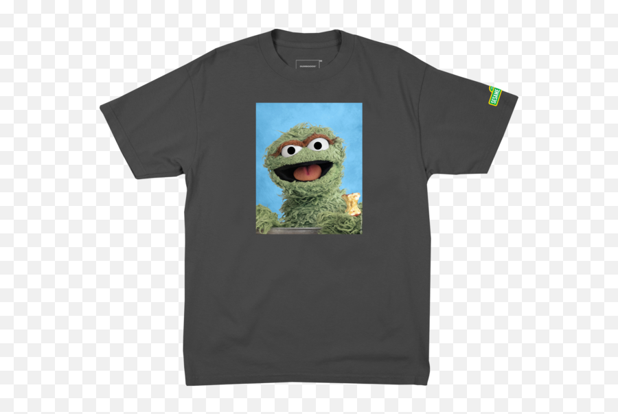 Grouch Pepper Iron Grey Tee - Short Sleeve Png,Oscar The Grouch Transparent