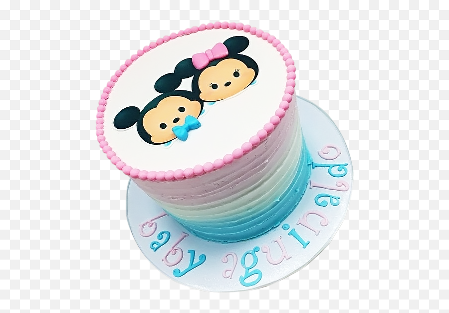 Mice Designed Cake - Tsum Tsum Sheet Cake 640x640 Png Cake Decorating Supply,Tsum Tsum Png