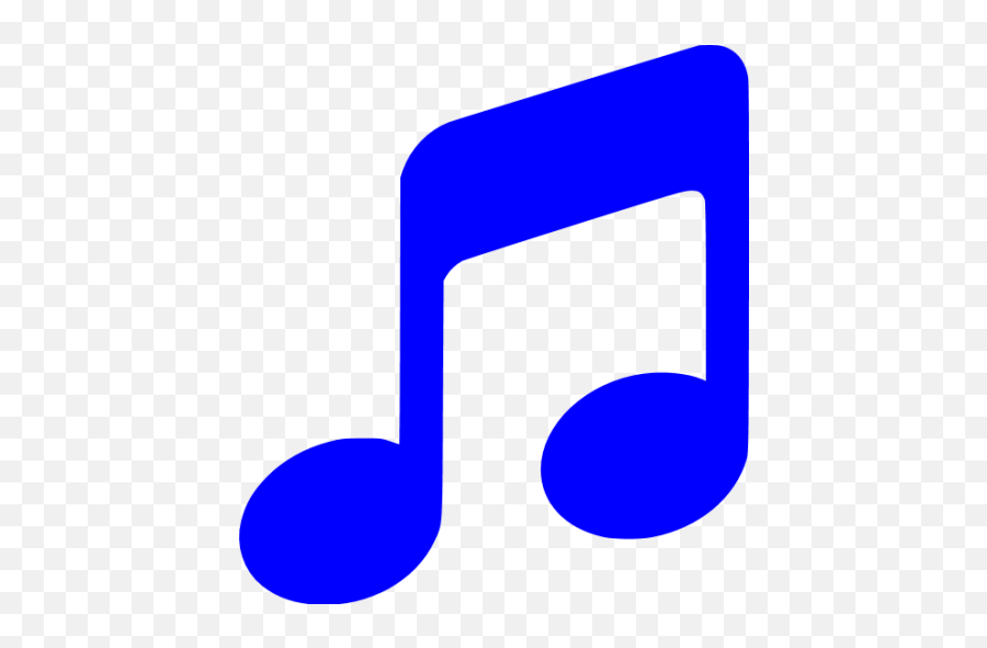 Blue Music 2 Icon - Music Note Color Blue Png,Music Icon Facebook
