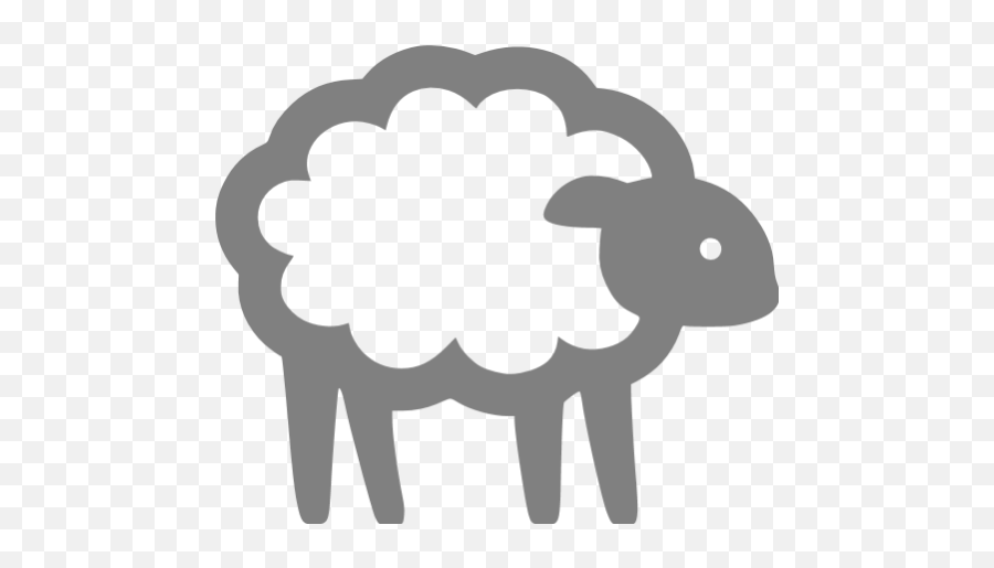 Gray Sheep Icon - Sheep Icon Transparent Png,Sheep Icon