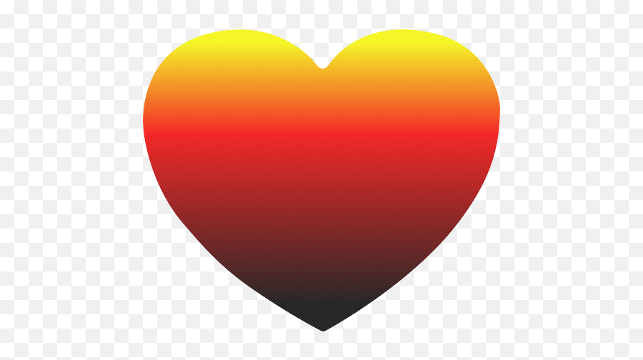 Sunset Ombre Heart Transparent Cartoon - Jingfm Png,Heart Icon Abstract