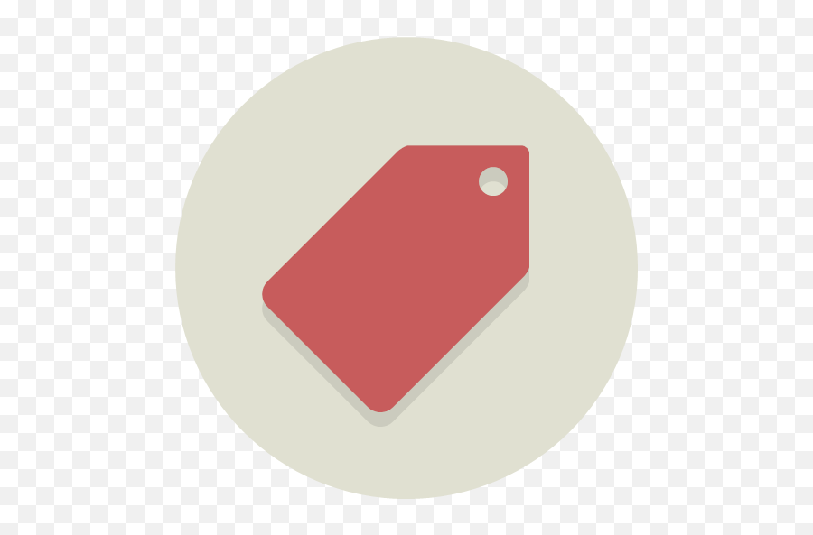 Tag Icon Png Red