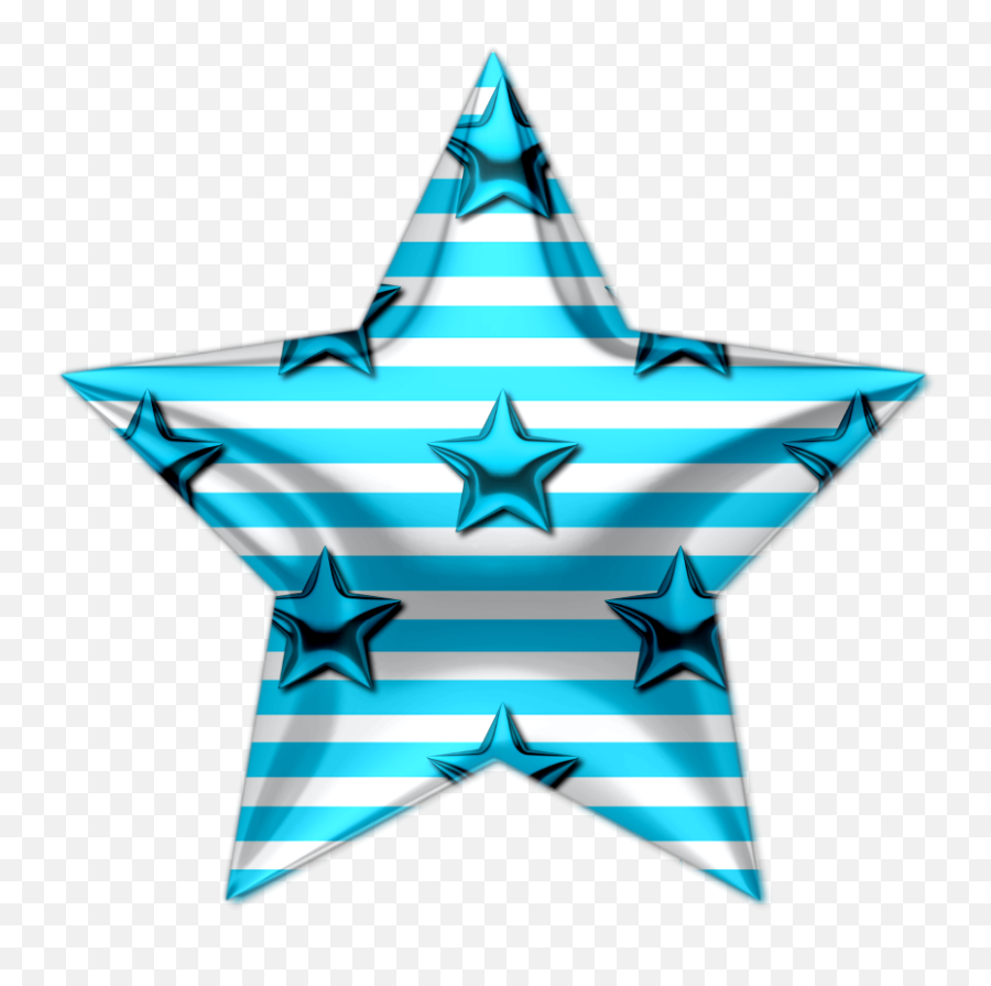 Monica Michielin Alphabets Blue Stripes Stars Alphabet - Girly Png,Blue Star Icon