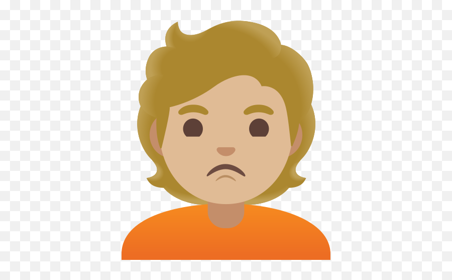 Person Pouting Medium - Light Skin Tone Emoji Persona Adulta Pelo Pelirrojo Emoji Imágenes Png,Neutral Face Icon