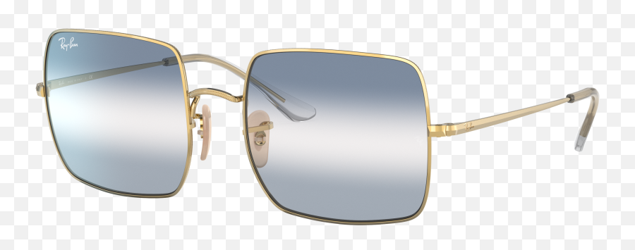 Square 1971 Bi - Gradient Sunglasses In Gold And Clear Blue Ray Ban Rb 1971 001 Png,Vintage Icon Sg Junior