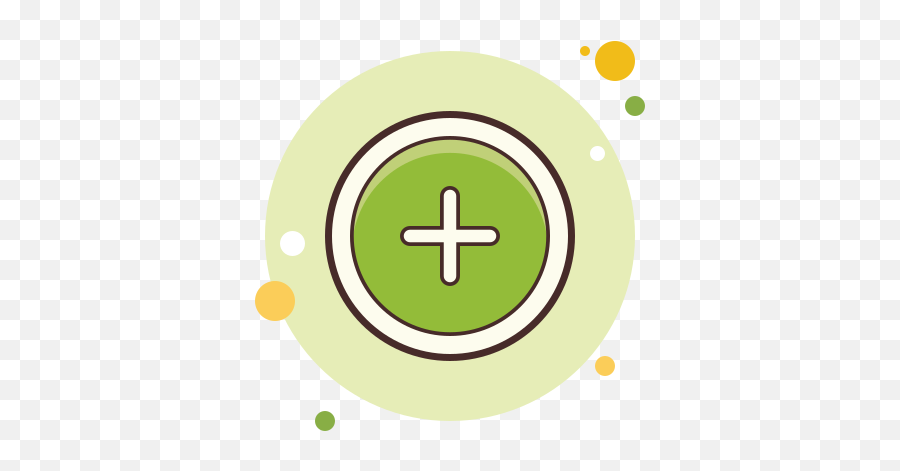 Plus Icon In Circle Bubbles Style - Religion Png,Circle With Plus Icon