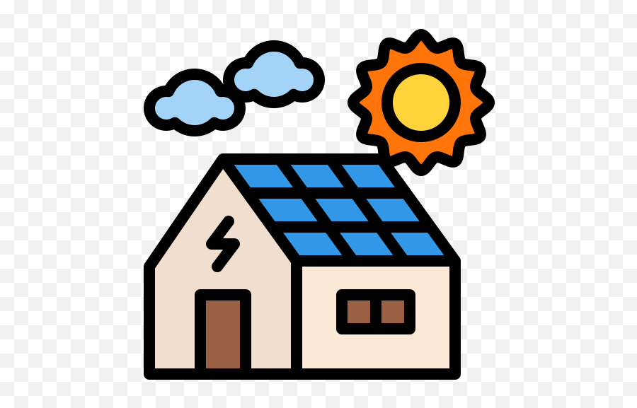 Solar House Icon Download A Vector - Role Icon Png Color,House Icon Vector Free Download