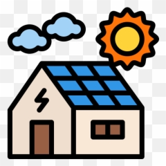 Solar House Icon Download Vector Gogeticon For Free - Role Png Color