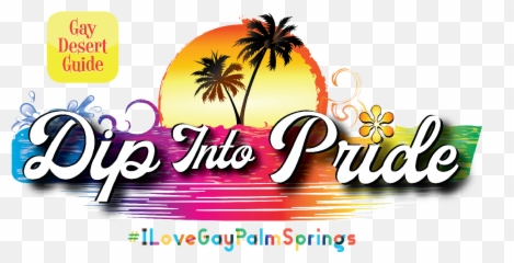 Palm Springs Pride Dip Into Pool Party - Pride Pool Party Logo Png,Pool Party Png
