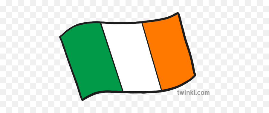 Irish Republic Of Ireland Flag Wavy Illustration - Twinkl Clip Art Png,Wavy Png