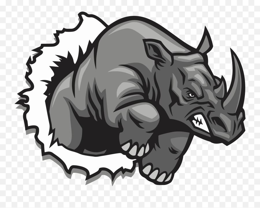 Rhino Vector Transparent Png Image - Rhino Cartoon,Rhino Png