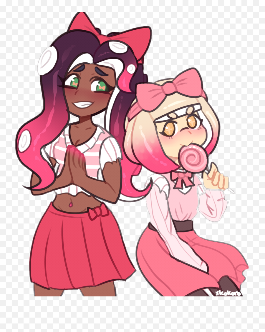 Splatoon2 Pearl Marina Pink Sugar Candy Kawaii - Splatoon 2 Kawaii Splatoon 2 Pearl And Marina Png,Splatoon 2 Png