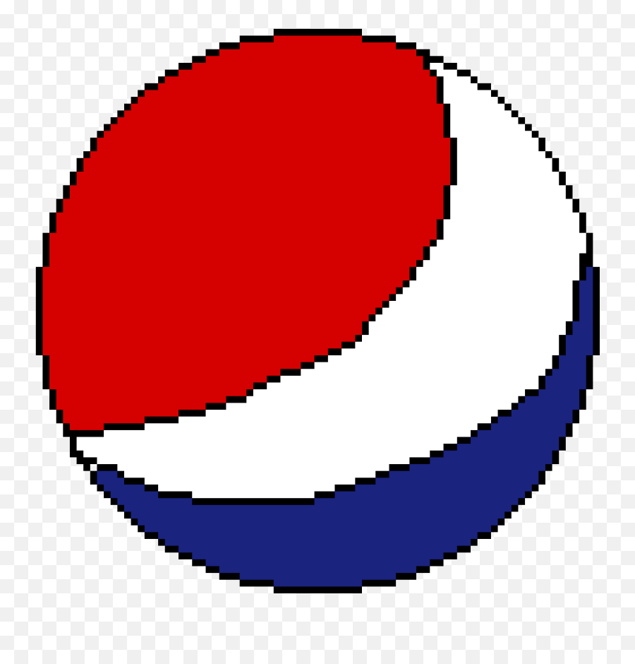 Pixilart - Pepsi Logo By Dricicle Circle Pixel Art Png,Pepsi Logo ...