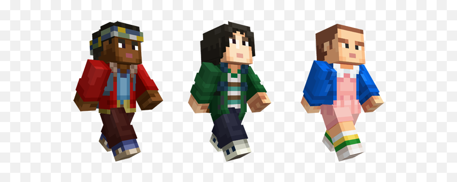 Stranger Things Comes To Minecraft - Skins Minecraft Stranger Things Lucas Png,Stranger Things Logo Png