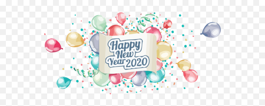 Download New Year Text Font Sweetness For Happy 2020 - New Year Png,Birthday Celebration Png