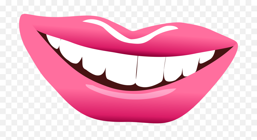 Lips Pink Png Clipart Image - Teeth Clipart With Pink Lip Transparent Background Smile Lip Clipart,Lips Clipart Transparent Background