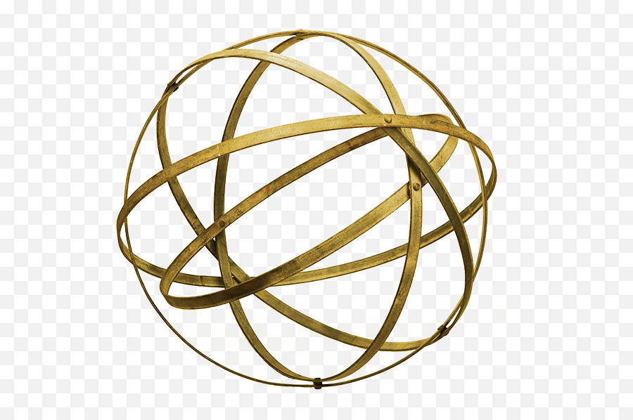 Gold Metal Sphere Event Design Png Ball