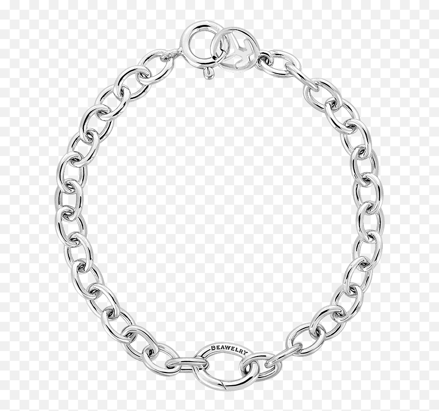 Silver Small Opened Link Bracelet - Bracelet Png,Dhl Png