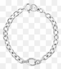 Silver Small Opened Link Bracelet - png