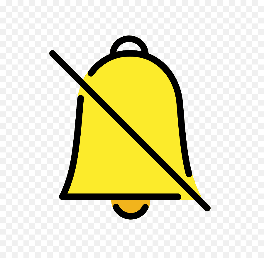 Bell With Cancellation Stroke - Campana Emoji Png,Bell Emoji Png