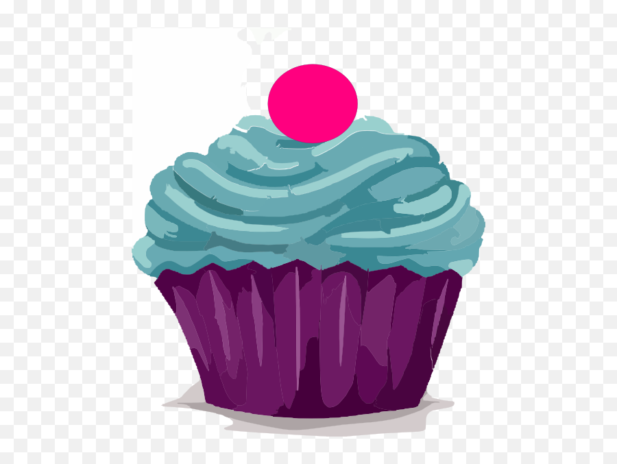 Cupcake With Gumball Clip Art - Vector Clip Art Cupcake Illustration Png Free,Gumball Png