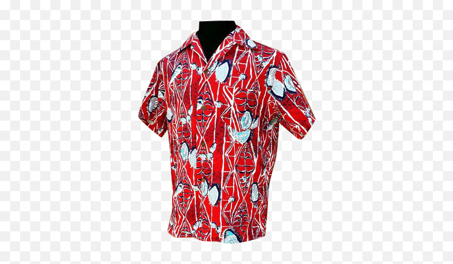 1950s Vintage Hawaiian Aloha Shirt - Blouse Png,Hawaiian Shirt Png