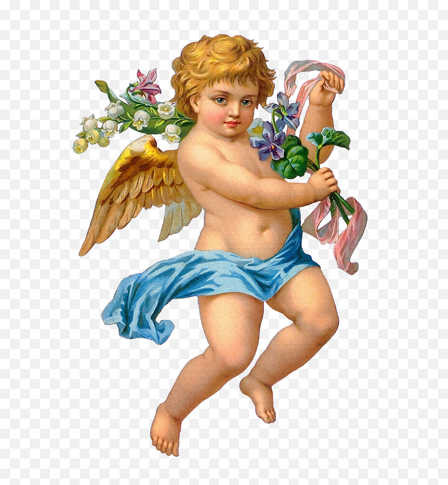 Download Cupid Clipart Cherub - Cupid Angel Png Png Image Cherub Baby Angel Painting,Angel Png