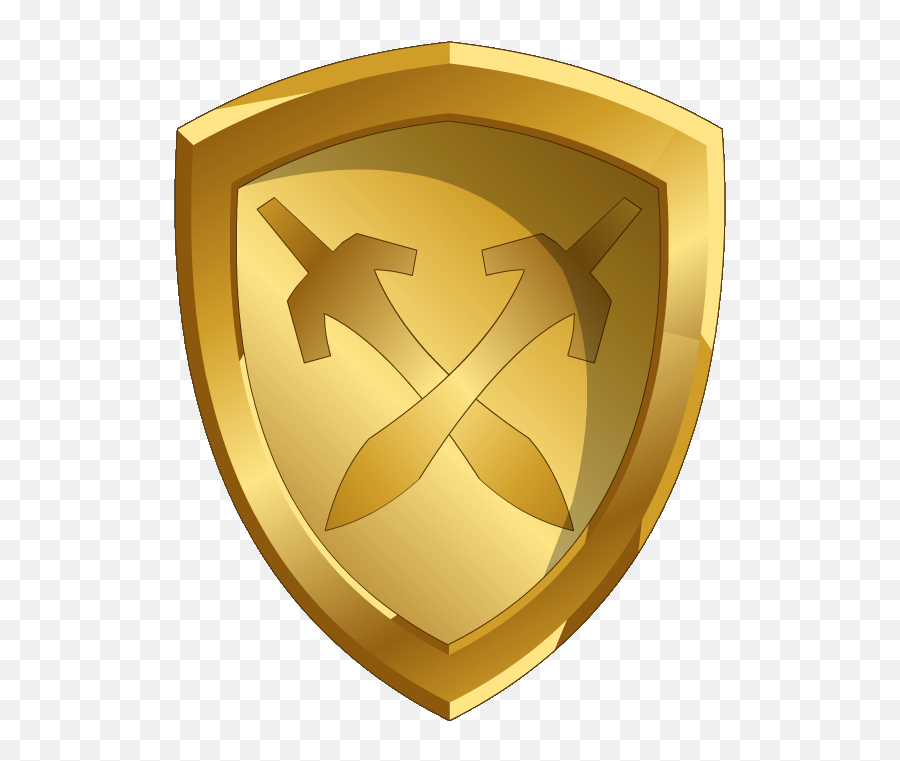 Gold Sword Png - Sword Master Emblem Golden Sword And Shield With Sword Emblem,Sword And Shield Transparent