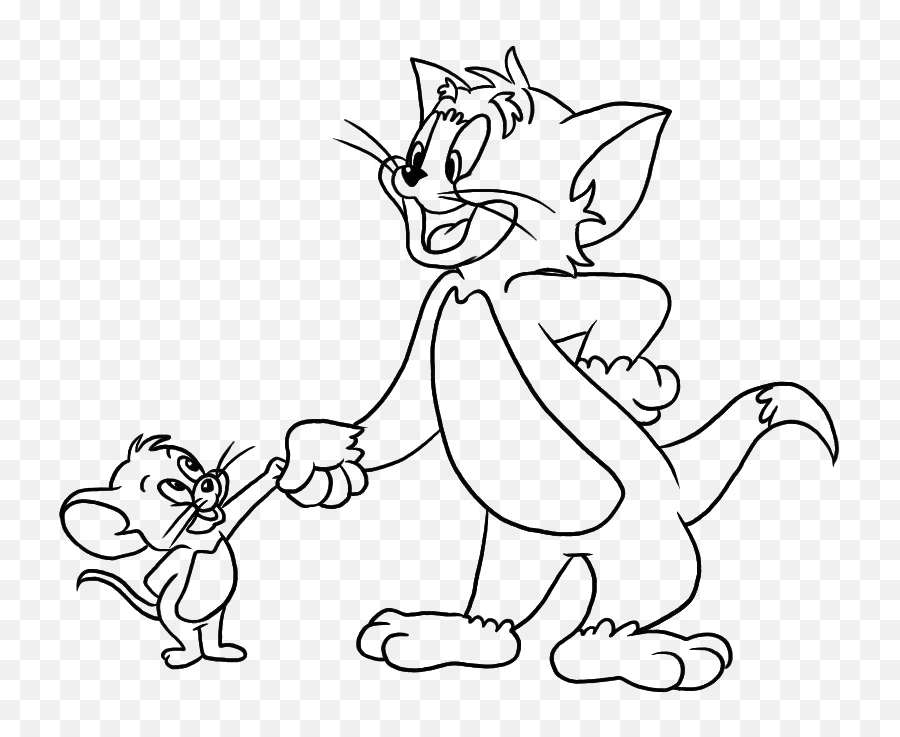 Tom Drawing Line Transparent U0026 Png Clipart Free Download - Ywd Tom And  Jerry Pencil Drawing,Tom And Jerry Png - free transparent png images -  