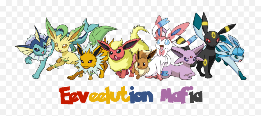 Eevee Evolutions Png Download - Transparent Eevee Evolutions Png,Eevee Png