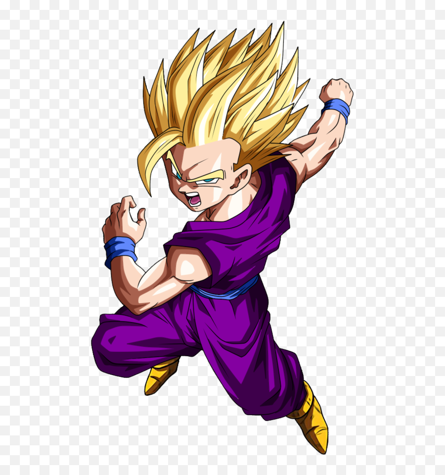 Gohan Super Saiyan 2 Png Svg Free Stock - Super Saiyan Gohan Png,Gohan Png