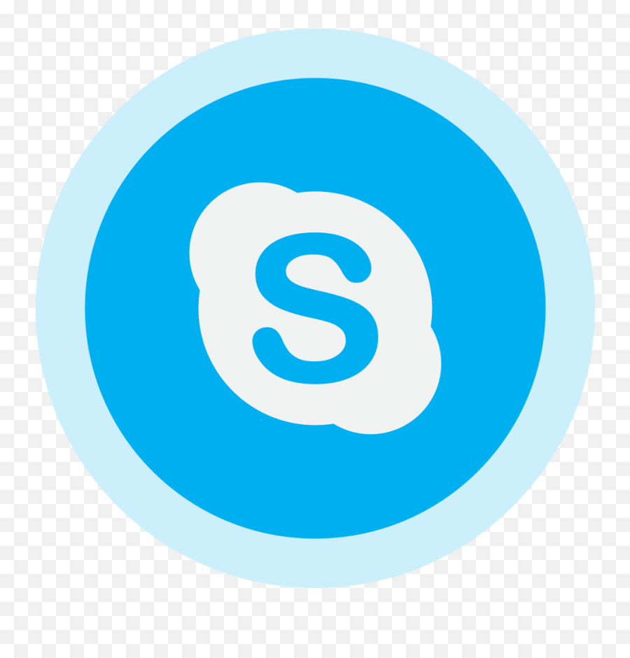 Circled Skype Logo Png Image - Purepng Free Transparent Social Media Flat Icon Png,Circled Png