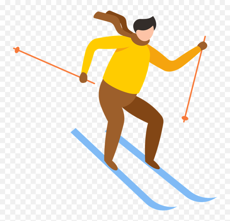 Skier Clipart Free Download Transparent Png Creazilla - Illustration,Skiing Png