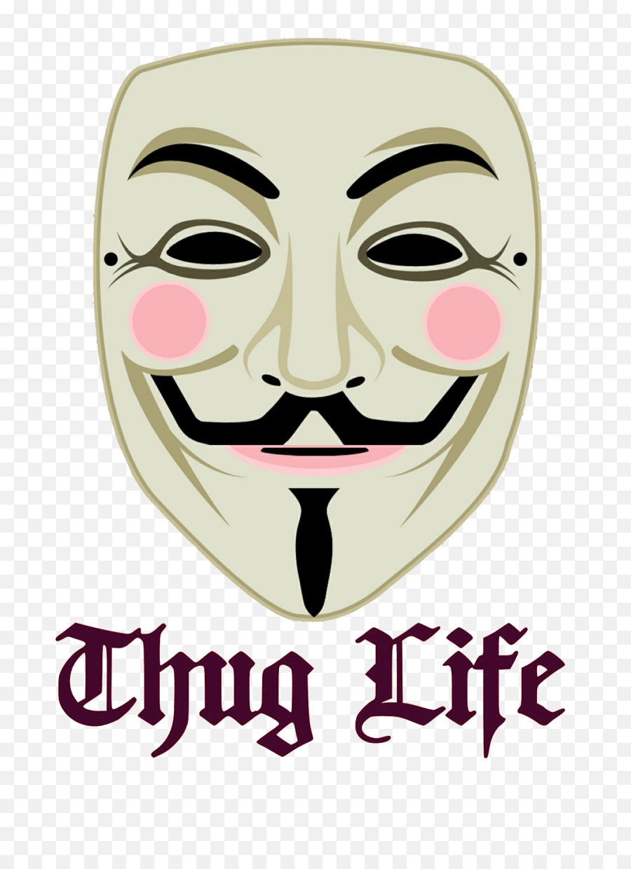 Download Thug Life Png Background Photo Transparent - Guy Fawkes Mask,Thug Life Glasses Transparent